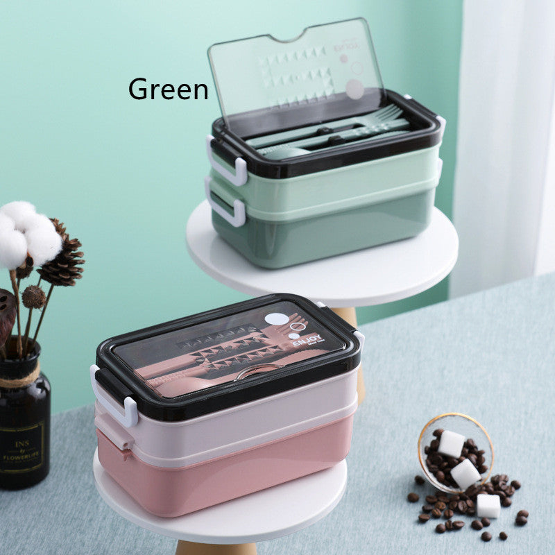 Portable Stainless Steel Double Insulation Lunch Box