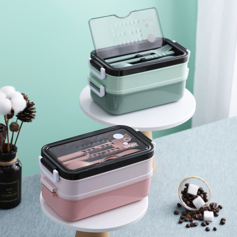 Portable Stainless Steel Double Insulation Lunch Box