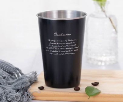 Industrial Style 304 Stainless Steel Spray Paint For Home Office Use Cup