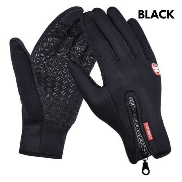 Gants d’hiver pour moto, tactiles (écran tactile), pour la conduite, antidérapants, imperméables, gants de sport avec doublure polaire