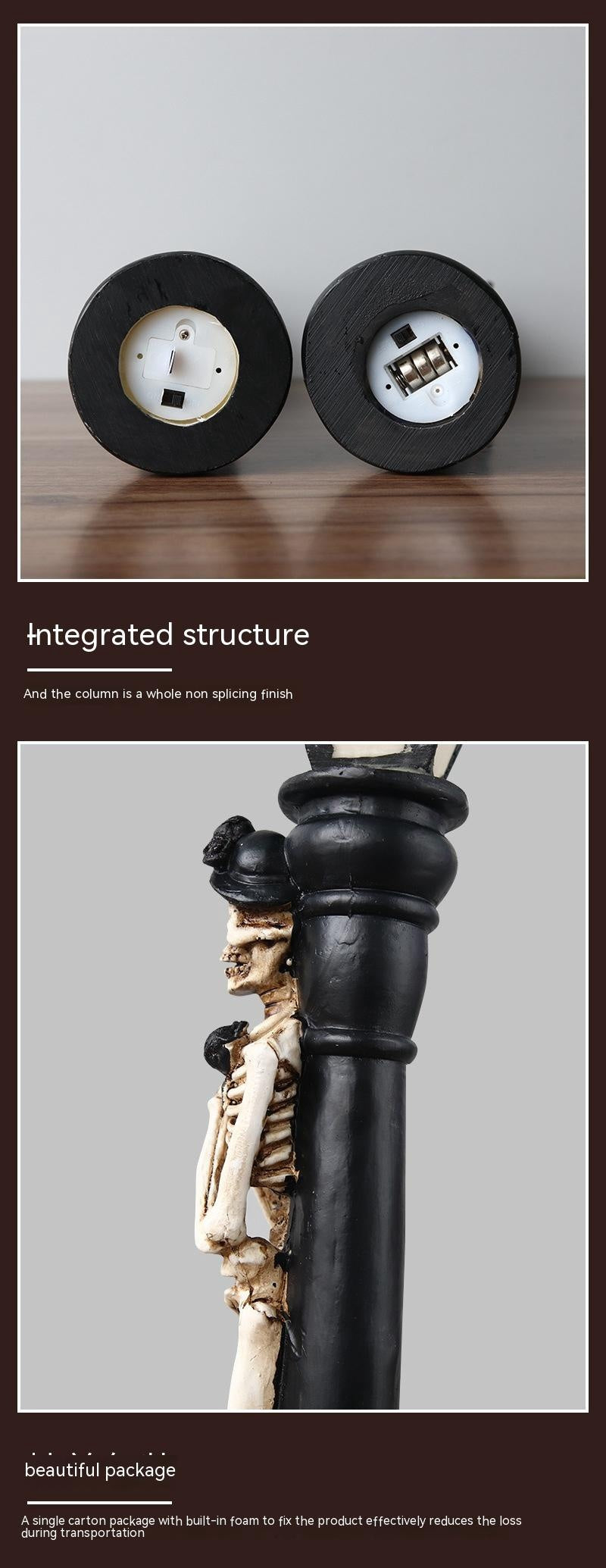 Halloween Simulation Luminous Skull Skeleton Light