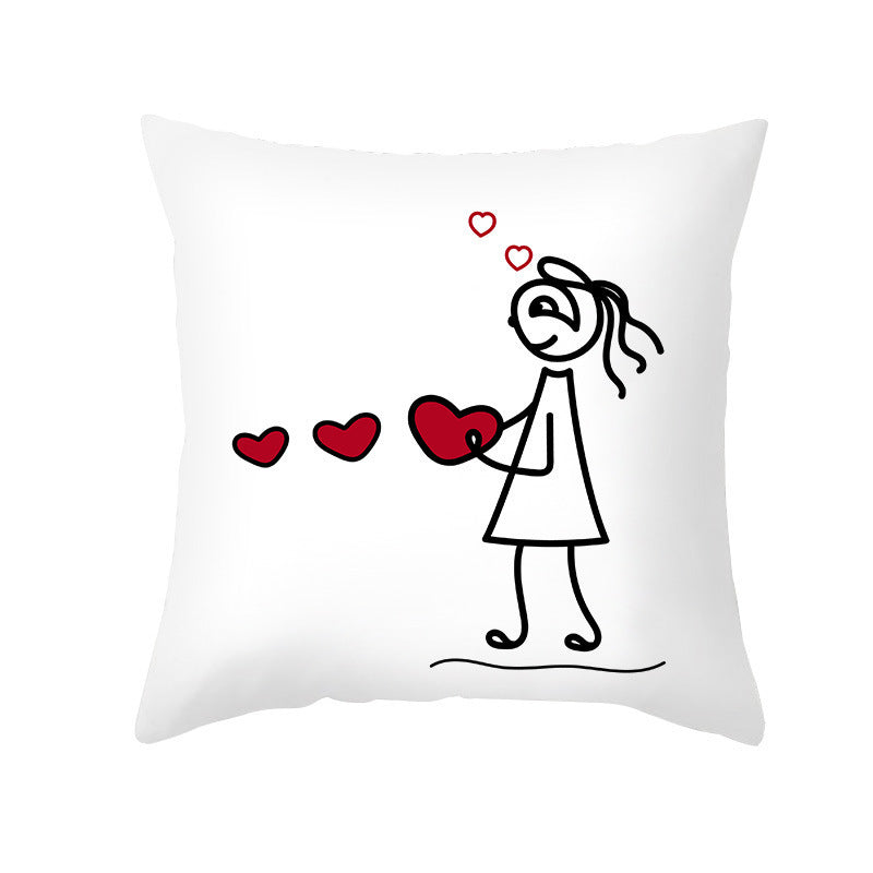 Home Fashion Simple Peach Skin Velvet Pillowcase