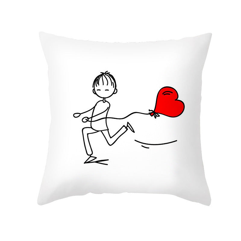 Home Fashion Simple Peach Skin Velvet Pillowcase