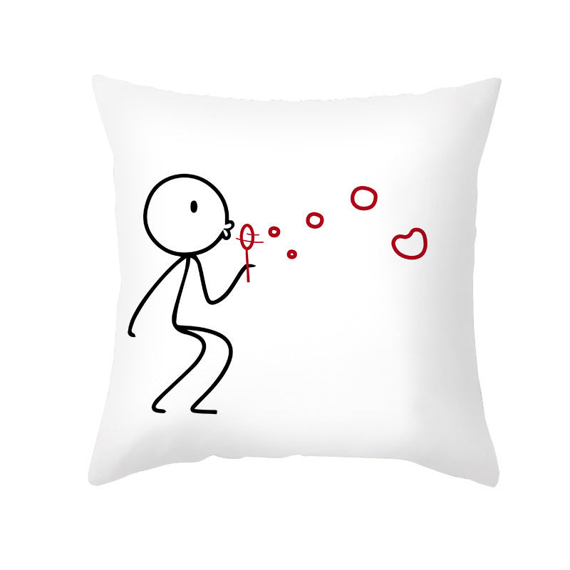 Home Fashion Simple Peach Skin Velvet Pillowcase