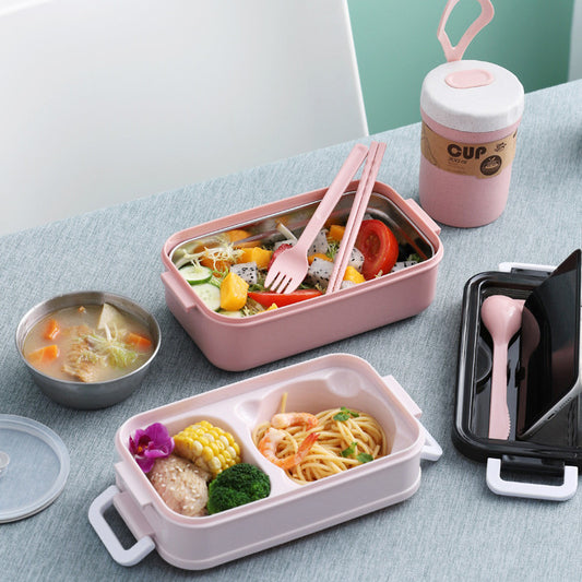 Portable Stainless Steel Double Insulation Lunch Box