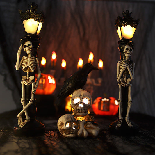 Halloween Simulation Luminous Skull Skeleton Light