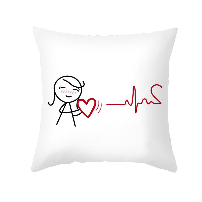 Home Fashion Simple Peach Skin Velvet Pillowcase