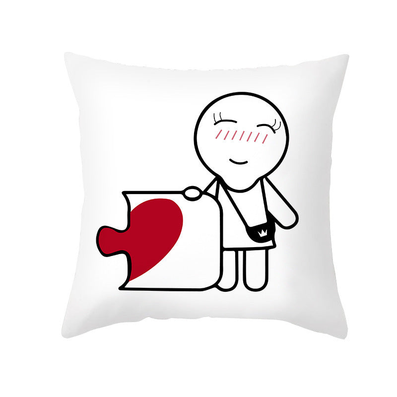 Home Fashion Simple Peach Skin Velvet Pillowcase