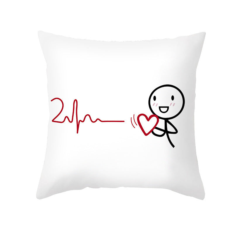 Home Fashion Simple Peach Skin Velvet Pillowcase