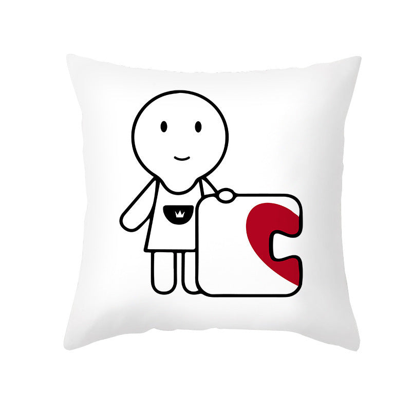 Home Fashion Simple Peach Skin Velvet Pillowcase