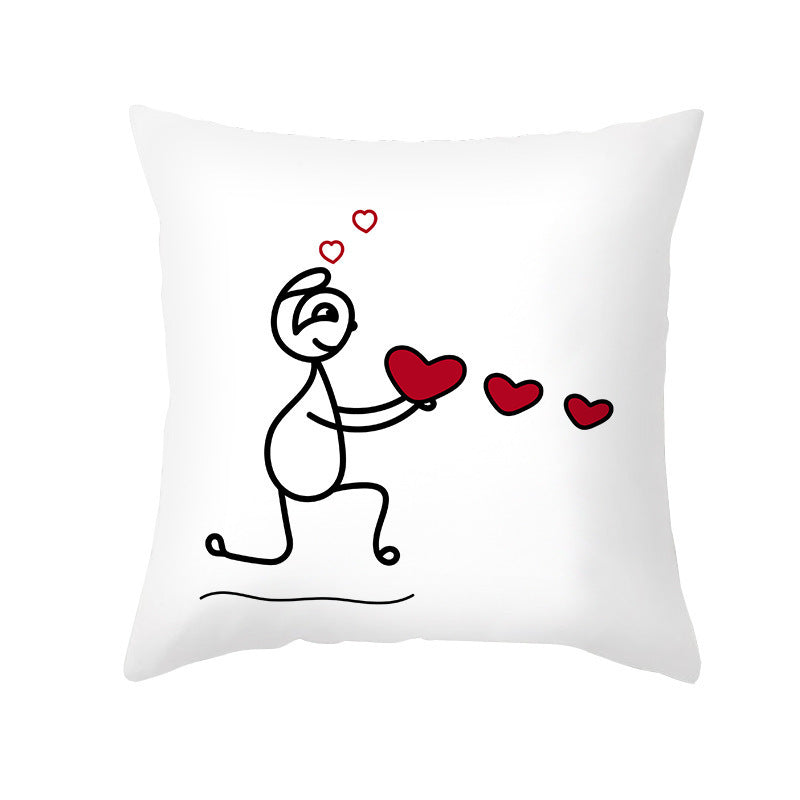 Home Fashion Simple Peach Skin Velvet Pillowcase