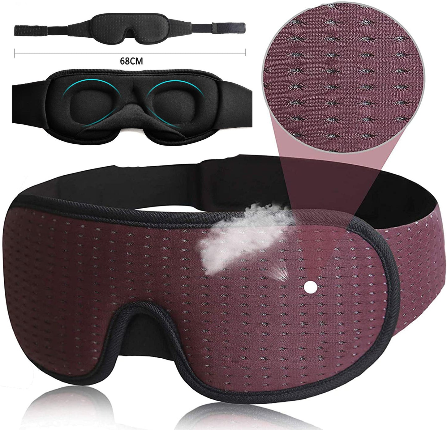 3D Hollow Stereo Shading Sleep Eye Mask