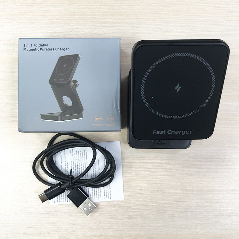 Three-in-one Wireless Charger Folding Magnetic Wireless Charger
