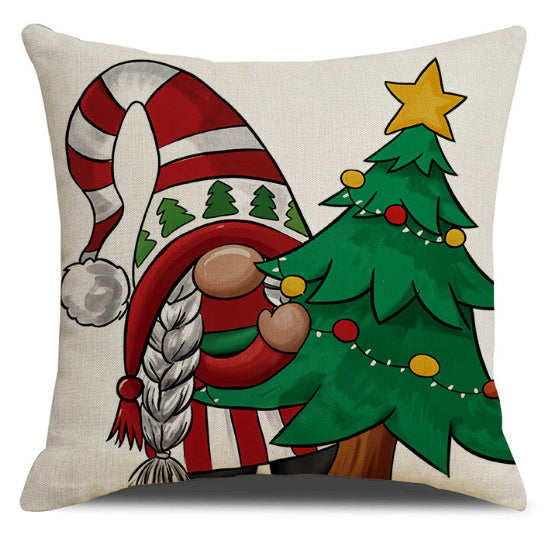 Christmas Pillow Red Combination Throw Pillowcase