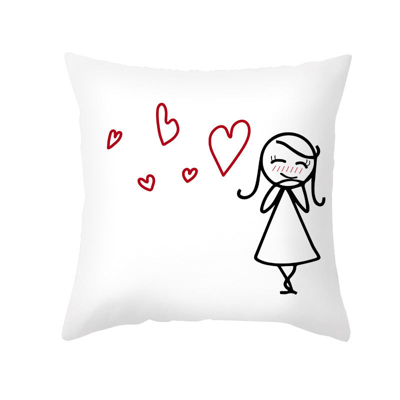 Home Fashion Simple Peach Skin Velvet Pillowcase