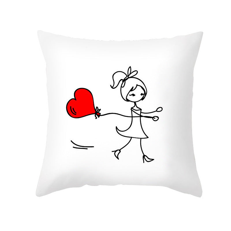 Home Fashion Simple Peach Skin Velvet Pillowcase